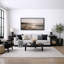 «Soft Coastal Shoreline Sunrise Seascape Neutral Ocean View», très grandes photos, impression sur toile encadrée-126313498-126313496