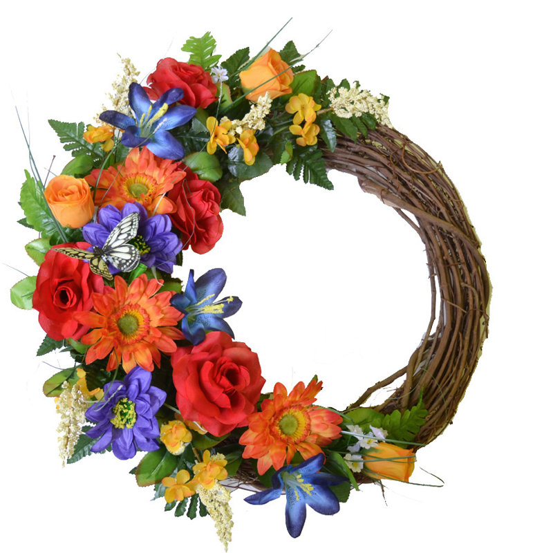 19 " Mixed Greenery Wreath