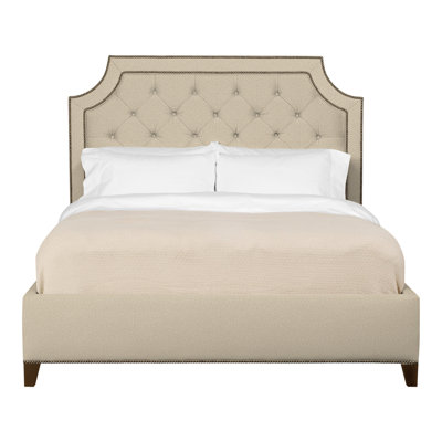 Audrey/Asher Queen Tufted Upholstered Low Profile Panel Bed
