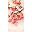Composition de cerisier en fleurs sur verre
