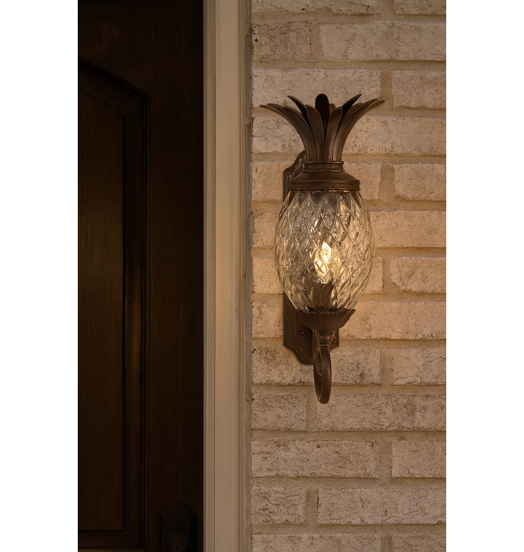 Plantation Copper bronze 1- Light Outdoor Wall Lantern Hinkley