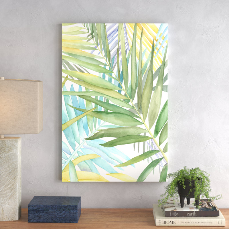 'Tropical Pattern II' by Megan Meagher - Painting Print, Wrapped Canvas, 30cm H x 20cm W
