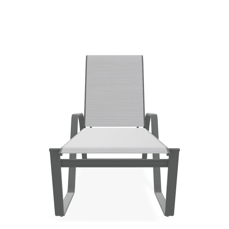 Holna Outdoor Rust-Resistant Metal Chaise Lounge