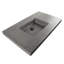 Newterra Concrete Handmade Rectangular Console Bathroom Sink-70734340-68489958