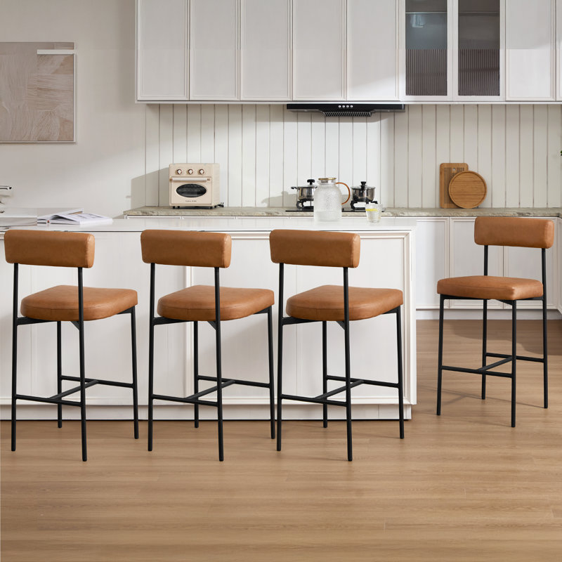 Tabouret de comptoir Allenhurst 26 po Mid-Century