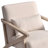 26.8" Wide Upholstered Linen Blend Accent Chair With Wooden Legs And Pillow-1654639986