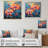 " Blossoming Orange Chrysanthemums Retro "-242403064-242403065