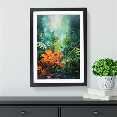 Rain Forest Action 1 Piece Single Picture Frame Wall Art