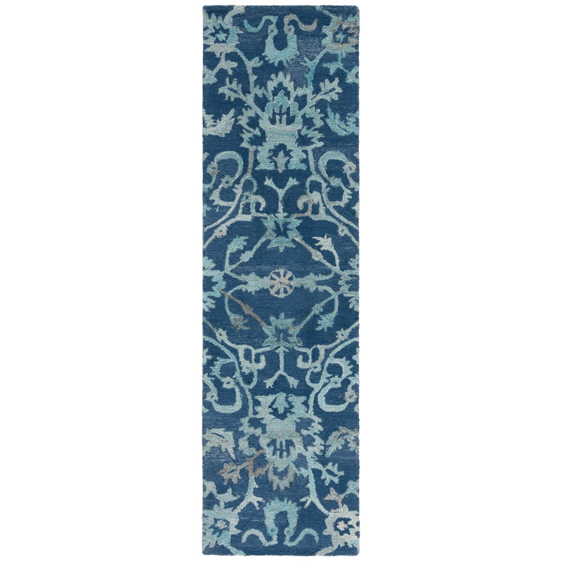 Lyeland Tufted Performance Performance Floral Rug, Runner 2'3" x 8'