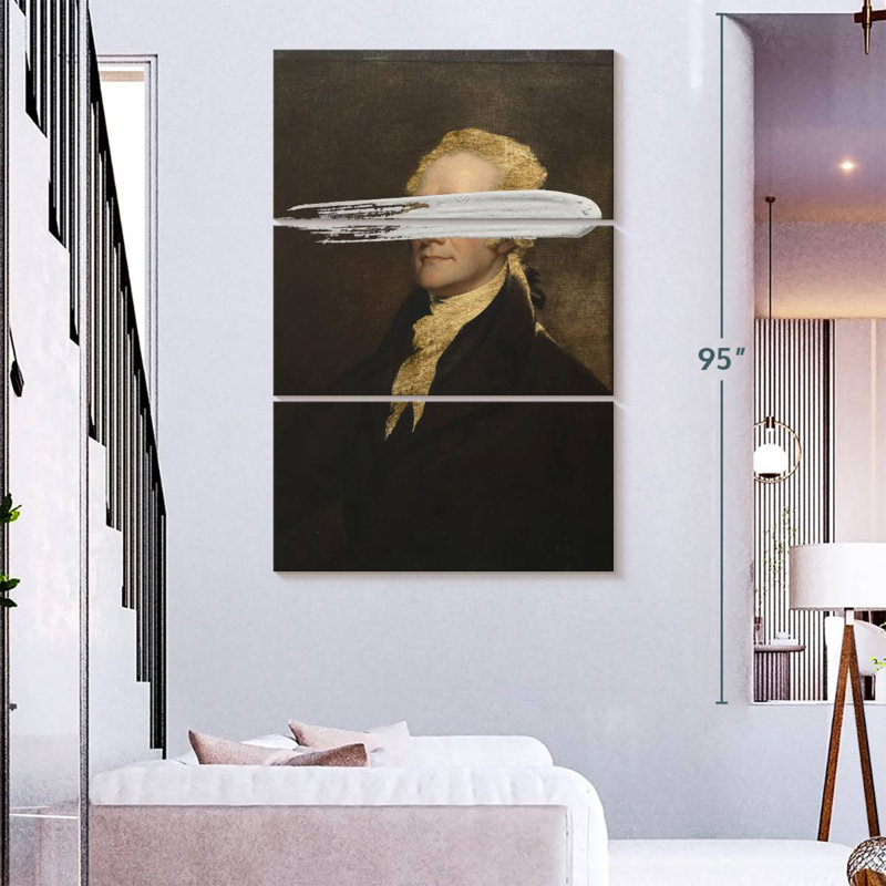 Leisha Masked Hamilton, 74" H x 48" W