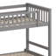 Lit superposé peu encombrant avec tablettes de rangement flexibles et lit à roulettes-1918982289