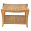 Spateak Grade-A Teak Wood Paris Shower Seat 24" Outdoor Patio Stool Bench