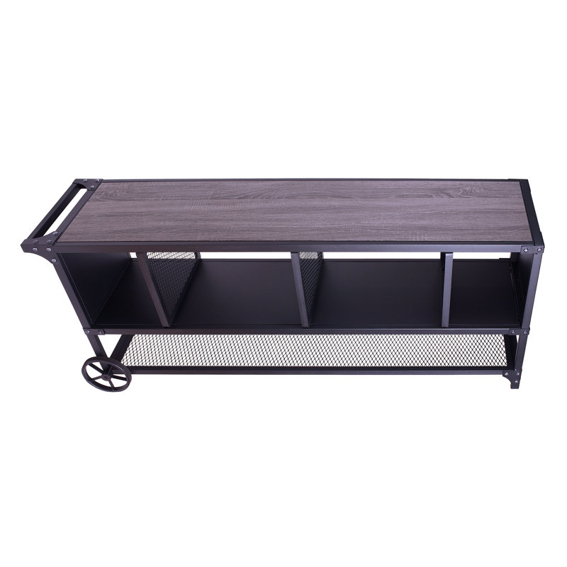 Trikomo TV Stand for TVs up to 75", Sand Black/Gray