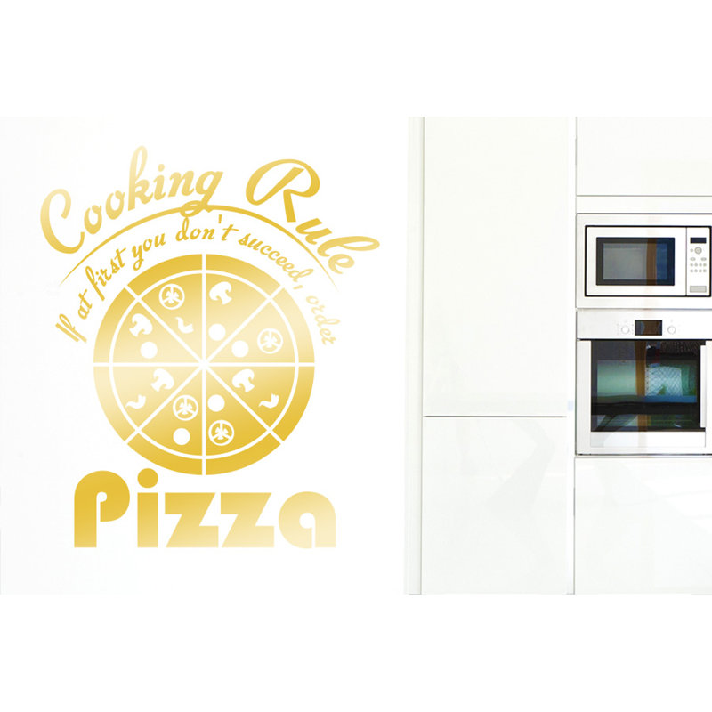 Food & Beverage Wall Decal, Shiny Gold