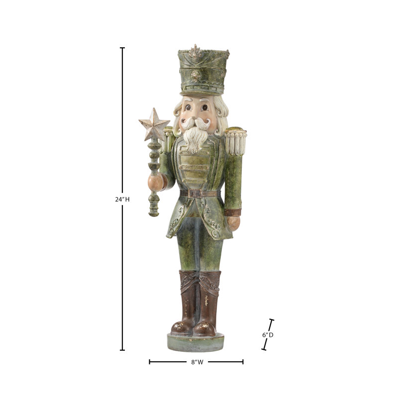 24" Resin Antique Nutcracker