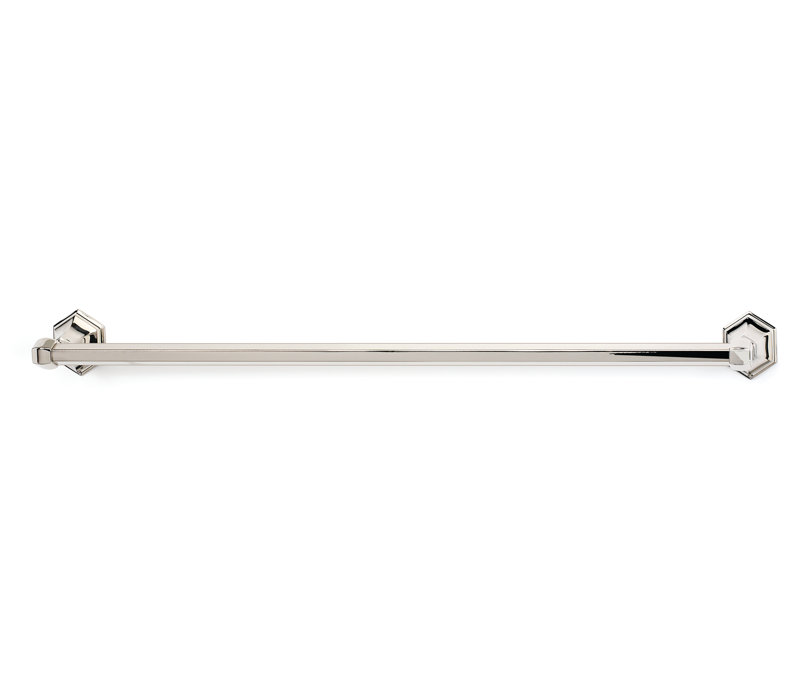 Nicole 1 Wall Mounted Towel Bar, Polished Brass