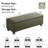 51" Wide Faux Leather Upholstered Storage Bench-175698346-178748209