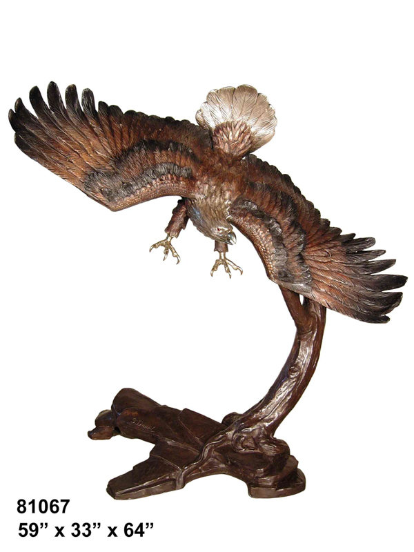 Sculpture sentinelle des cieux en bronze coulé
