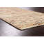 Tapis beige / rouge en laine noué à la main de conception unique 2 pi 4 po x 3 pi 11 po New Age