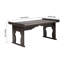 Table-plateau classique en bois de style antique Xaire avec pieds pliables