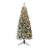 Home Heritage Pine 5' Artificial Corner Flocked Christmas Tree Prelit 100 LEDs