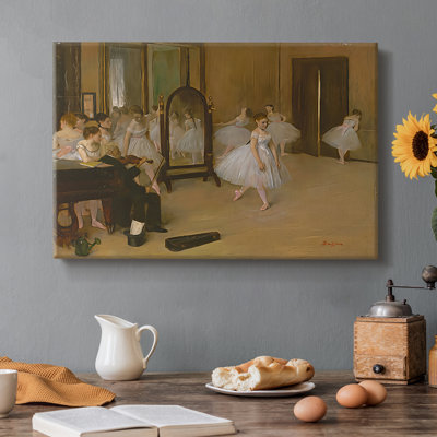 The Dancing Class (Metropolitan Museum Version) -Edgar Degas-Toile tendue avec châssis-c. 1870