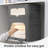 3 Pack Clothes Storage Bins Foldable Metal Frame Storage Box Stackable Linen Fabric Organizer Set With Carrying Handles And Clear Window (15.7X11.8X7.8Inch(22L))-112715535