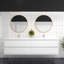Meuble-lavabo mural double l 83 po x P 19,6 po x H 21,75 po Yacoubou-77133616