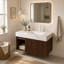 Meuble-lavabo flottant mural 30 po avec lavabo, blanc-1236449906-1236449907-1236449917