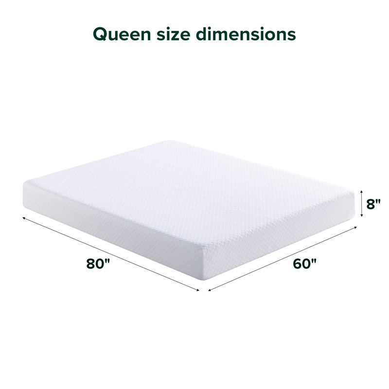 Matelas en mousse viscoélastique gélifiée 8 "- Wayfair, Grand, 8"