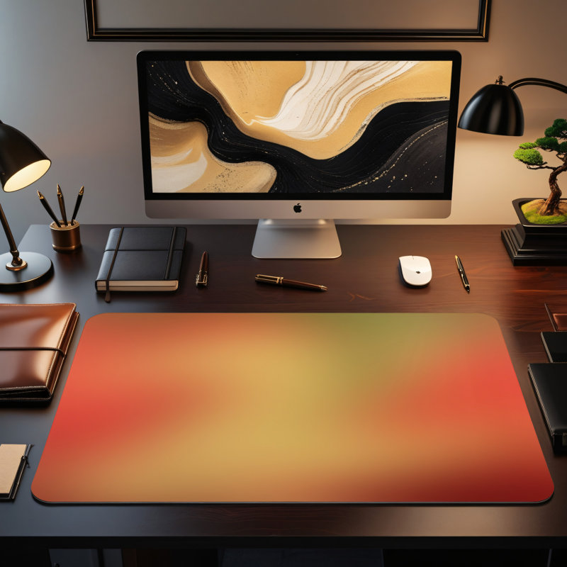 Polyester Desk Pad, 14.4x12.1