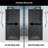 Zenith 34" W x 74" H Fixed Frameless Shower Screen with 3/8" Glass-99929943