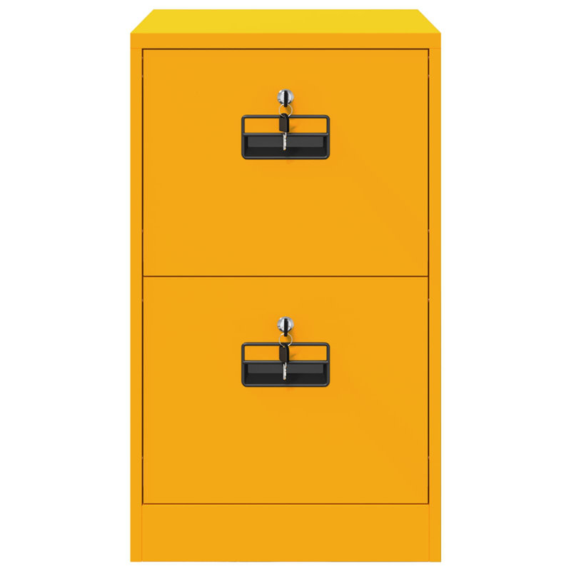 Storage Cabinet, Mustard Yellow