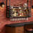 Wall Mounted Wine Rack With LED Light, Hanging Wine Bottle Holder Ceiling, 2-Layer Liquor Bottle And Glass Holder Display Storage,For Home Kitchen Din Ing Room Living Room (55.11In/140Cm)-1857684409