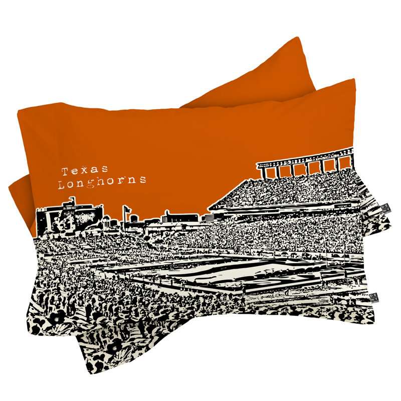 Taie d’oreiller de texas longhorns Bird Ave, Standard
