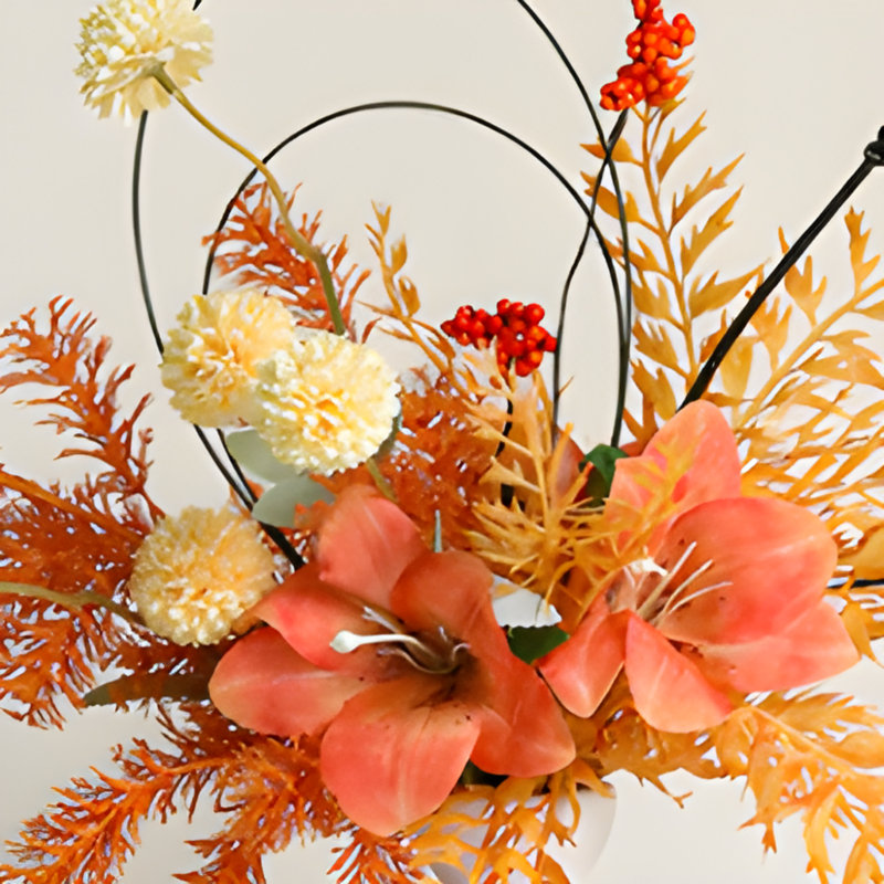 Ornements de fleurs simulées