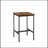 Bar Table Set, Square Bar Table with 2 Bar Chairs, Industrial Style Bar Chairs-1056684355