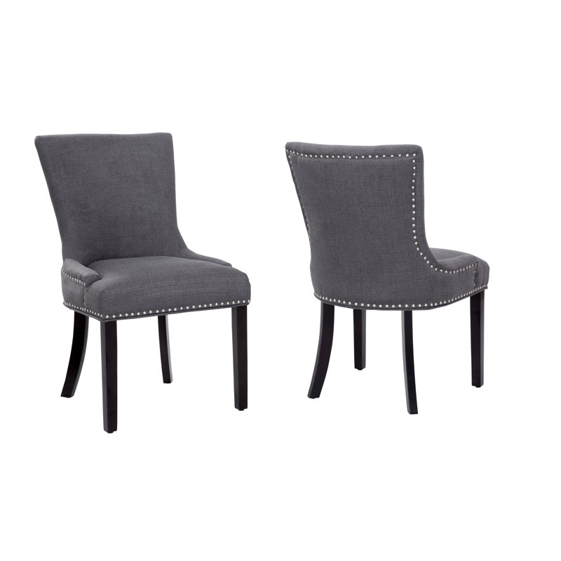 Olmo Craven Dining Chair with Nail Trim, Jennings Gray Goose