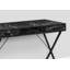 Bureau d'ordinateur, bureau personnel, ordinateur portable, installation à gauche, à droite, tiroirs de rangement, L 42 po, travail, stratifié, métal noir, contemporain, moderne-1819138393