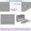 Lit escamotable avec grands tiroirs et USB-1271763257