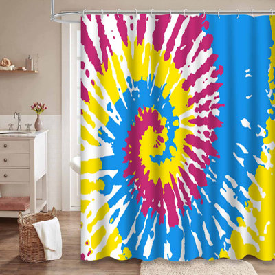 Rideau de douche imperméable et simple avec 12 crochets
