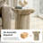Alduara 19.75" Tall Modern Concrete Top End Table-1567443148