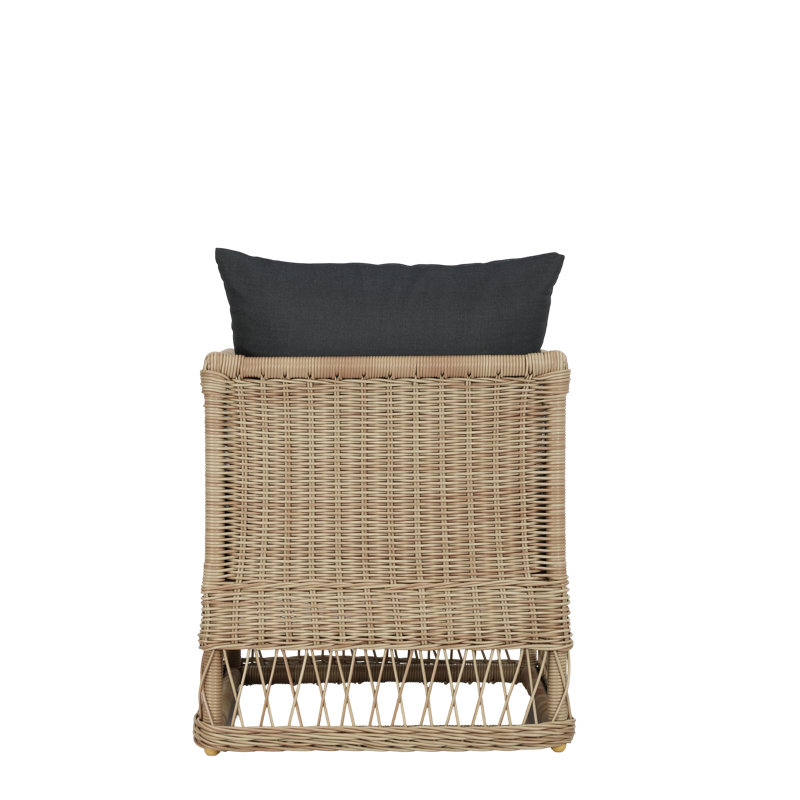 Destin Pebble Outdoor Patio Club Chairs - Canvas Cabana, Canvas Cabana, White