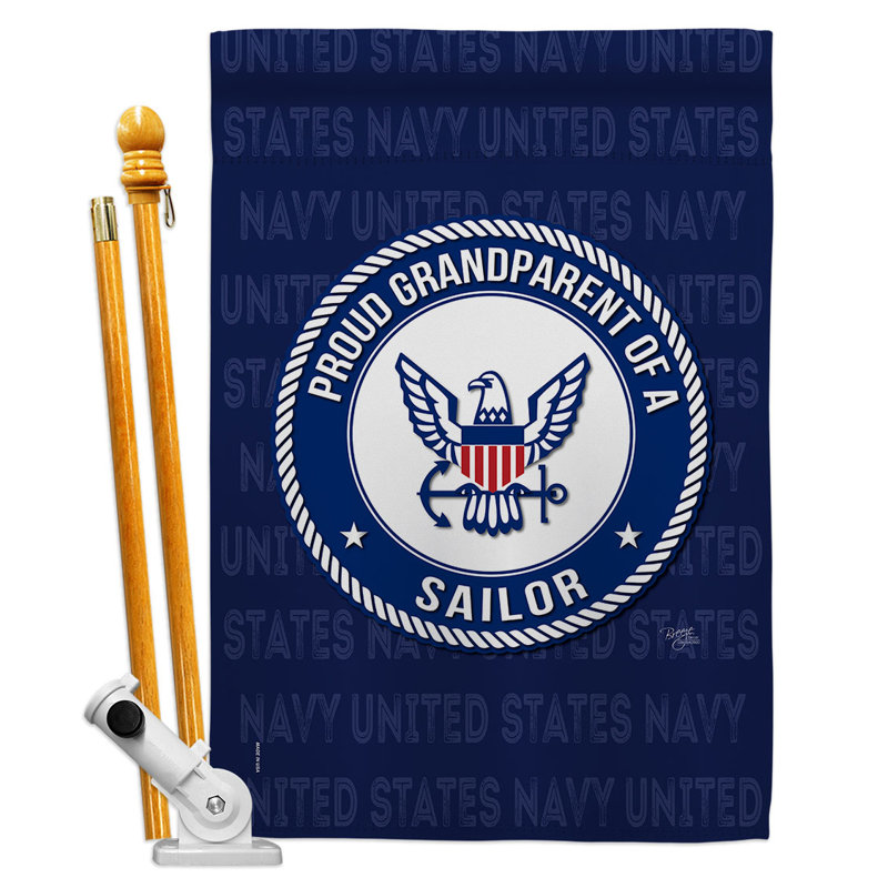 Double Sided 40'' H x 28'' W Polyester Flag Set