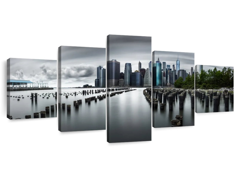 Sunless Manhattan, 36" H x 80" W