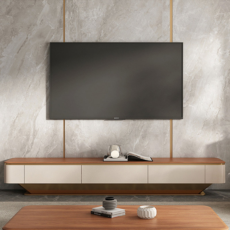 Solid wood senior creative TV cabinet, 70.87"