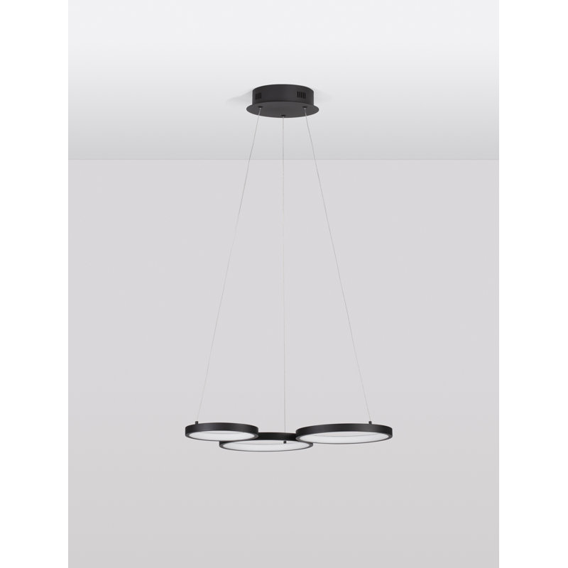 3 - Light Black LED Unique/Statement Pendant