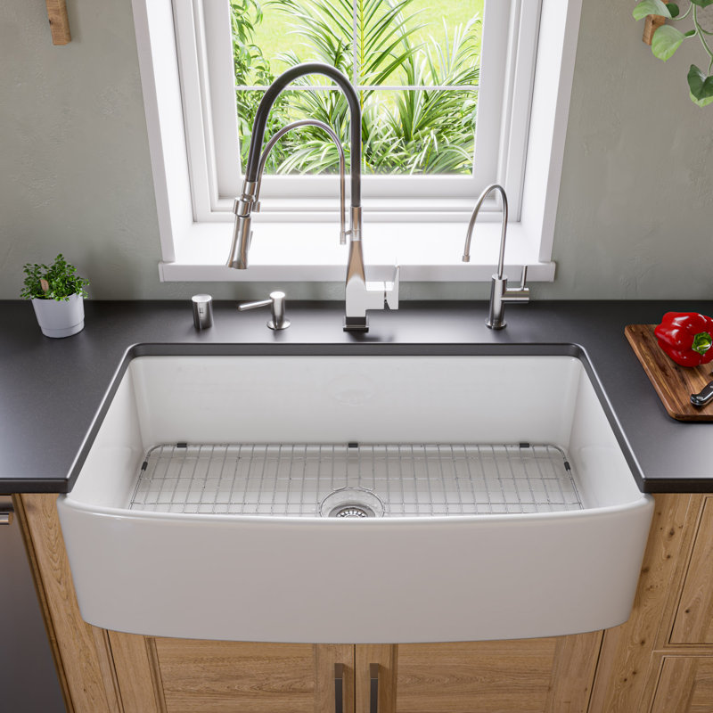 36'' L Single Bowl Fireclay Kitchen Sink
