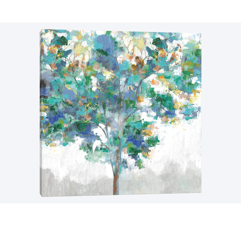 « escalade blue », impression sur toile, H 18 po x l 18 po x P 1,5 po