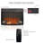  23" Electric Fireplace, Adjustable 4 Flame Brightness, Fireplace Insert with Remote, Digital Display, 8H Timer, Overheating Protection, 1400W